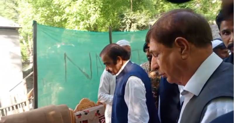Rana Sanaullah visits LoC to assess damage