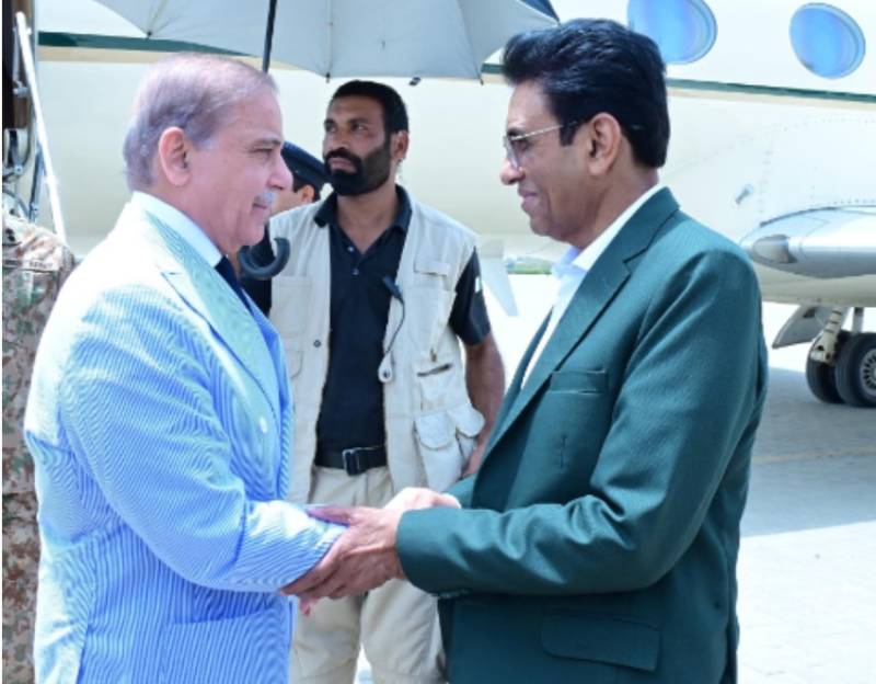 PM Shehbaz Sharif in Karachi on day-long visit