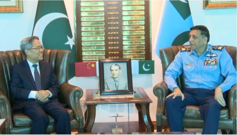 Chinese Ambassador Jiang Zaidong calls on Air Chief Marshal Zaheer Baber Sidhu