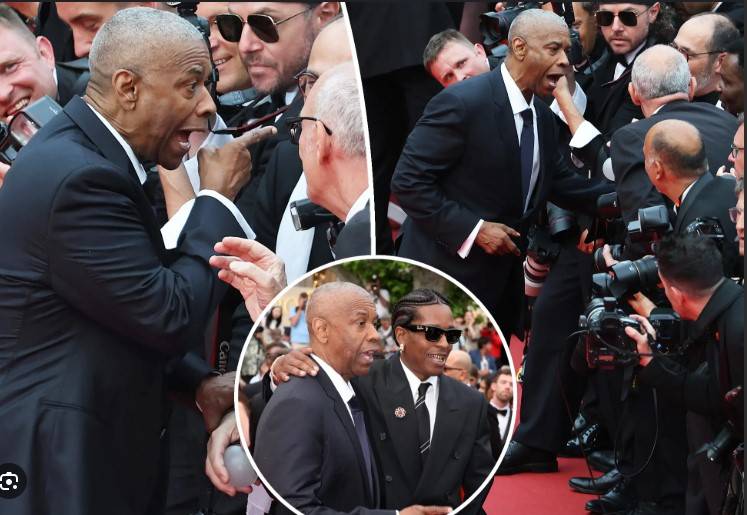 Red carpet clash dampens Denzel Washington's award at Cannes