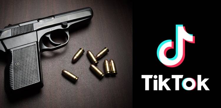 TikTokker arrested for displaying weapons