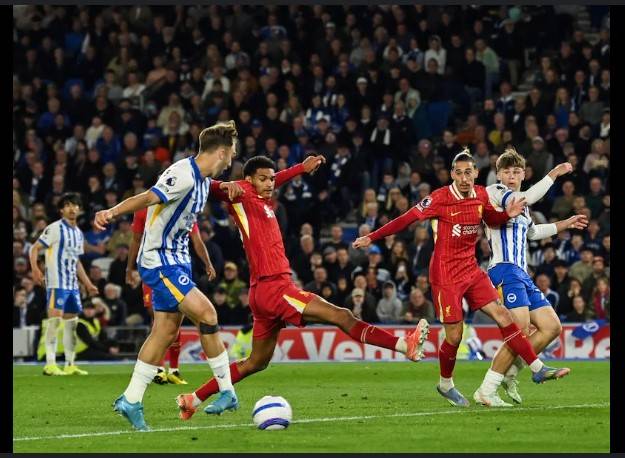 Liverpool rocked by Brighton's late fightback