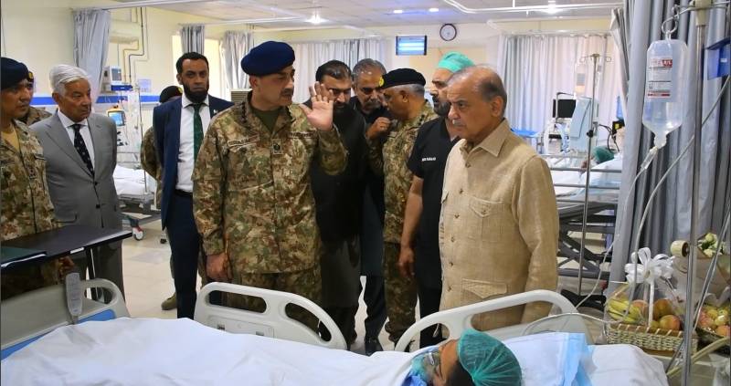 PM Shehbaz, Field Marshal Asim Munir visit Quetta, meet injured children, other victims