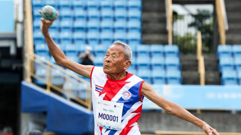 105-year-old Thai athlete wins 2 golds at World Masters Games in Taiwan