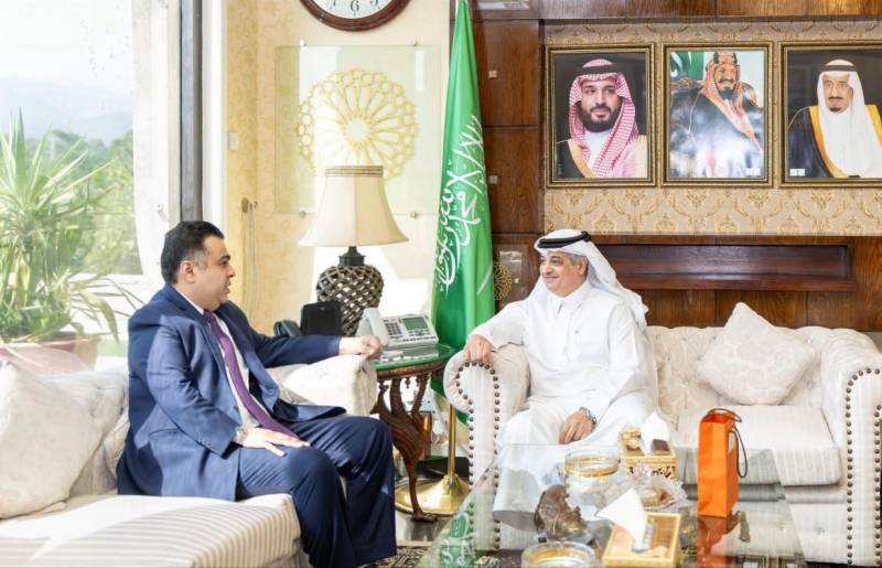 State Minister Fahd Haroon meets Saudi ambassador Nawaf bin Said Al-Malki