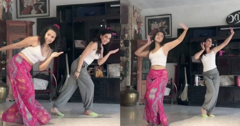 Fans cant get enough of Ushna Shah’s cool dance steps to Left Right with female choreographer