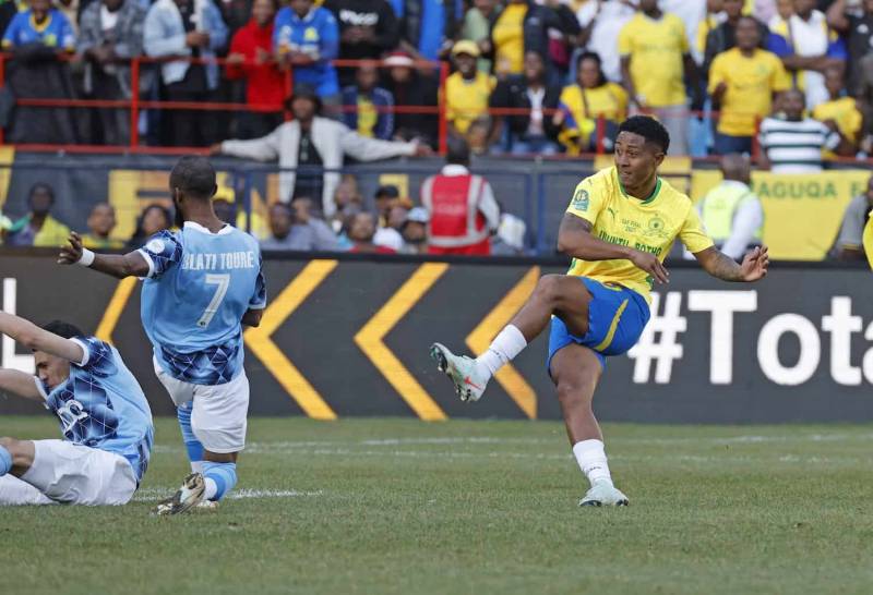 Pyramids stun Sundowns with late equaliser in first leg of final
