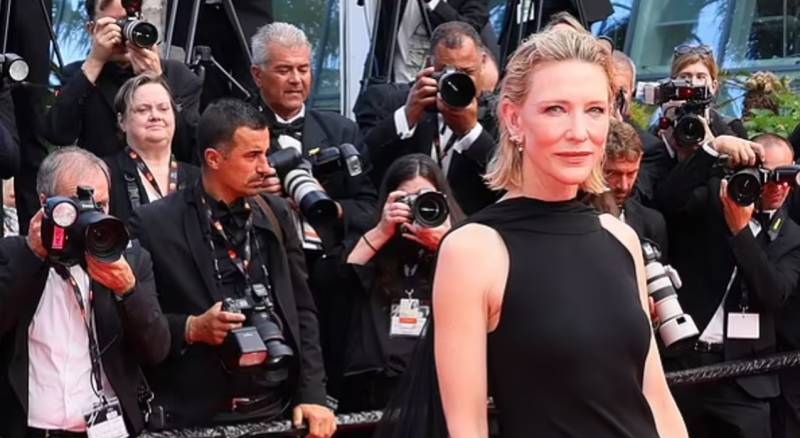 Cate Blanchett looks glamorous in black at Cannes 