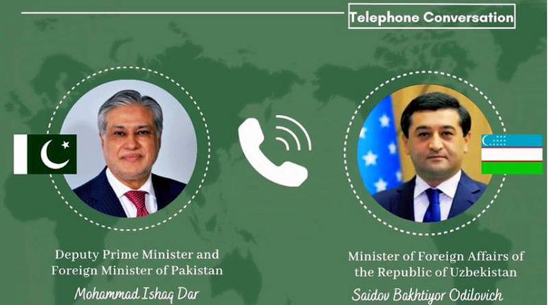 Dar, Uzbek FM discuss railway project and regional cooperation