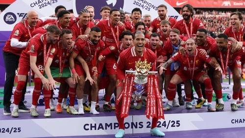 Liverpool lift Premier League trophy after Palace draw