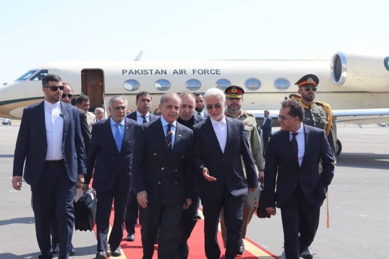 PM Shehbaz Sharif reaches Iran on a two-day official visit