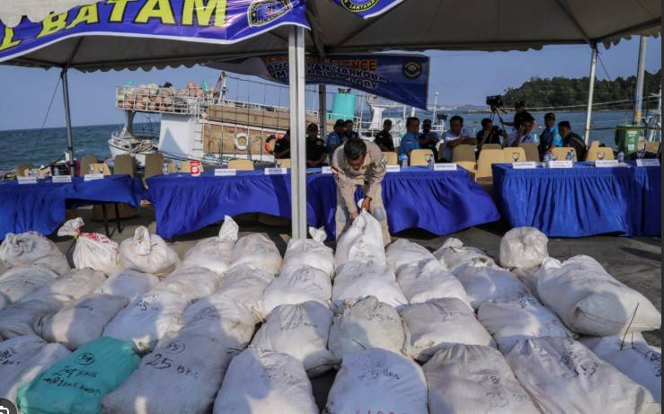 Indonesia seizes record two tonnes of crystal meth