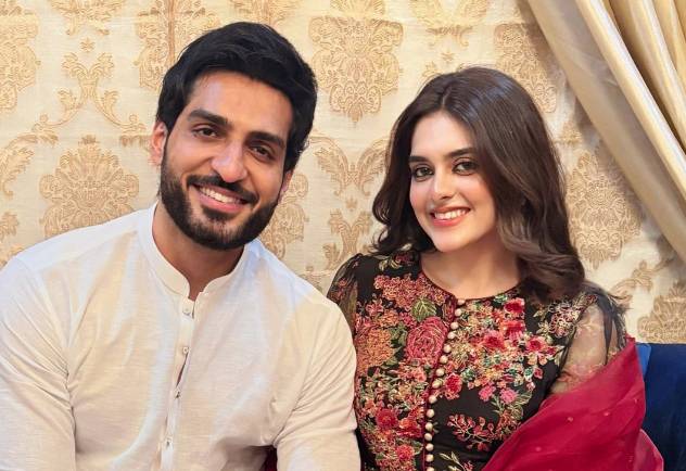 Omer Shahzad and wife Shanzay prepare first sweet together