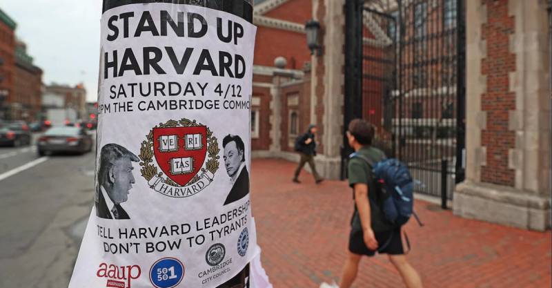 Harvard students march after Trump seeks to cut remaining contracts