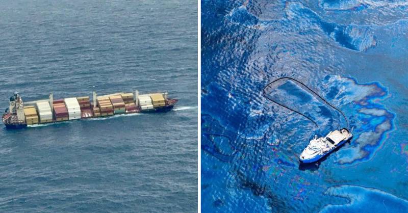 Toxic chemicals-filled ship sinks off Indian coast, sparks environmental crisis