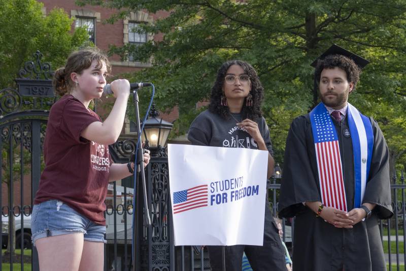 Harvard holds graduation in shadow of Trump 'retribution'
