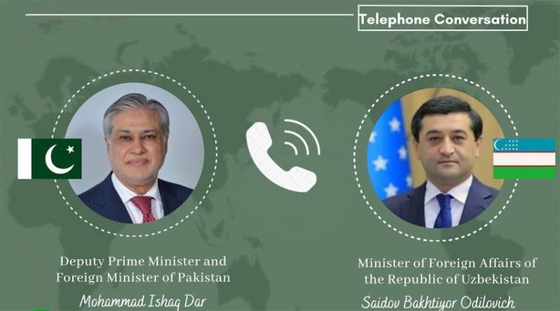 Dar discusses Uzbekistan-Afghanistan-Pakistan railway line project with Uzbek FM