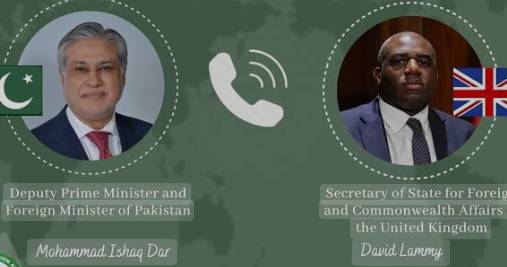 Dar holds talks with British Foreign Minister