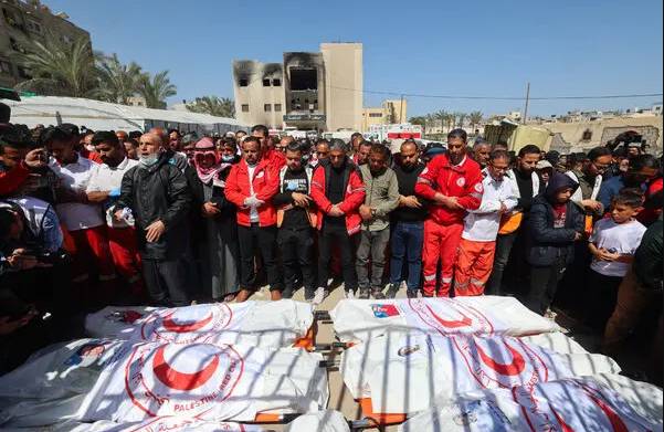 Gaza rescuers say Israeli gunfire kills 10, wounds over 100 near aid