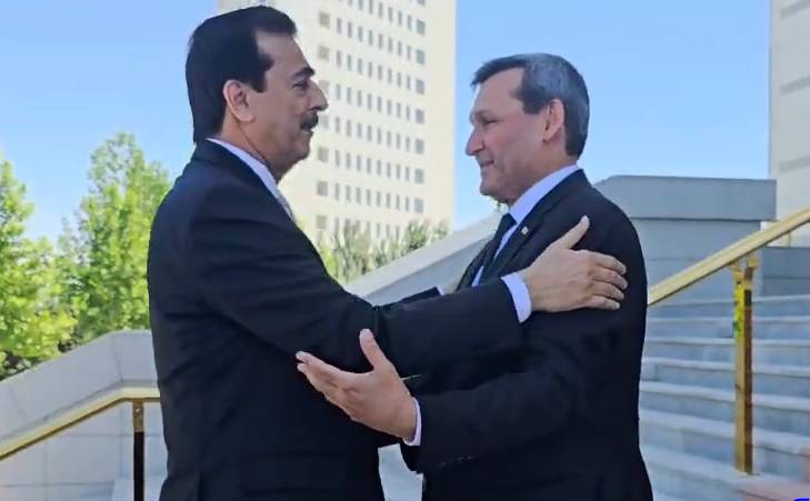 Senate Chairman Gilani meets Turkmenistan FM Rashid Meredov