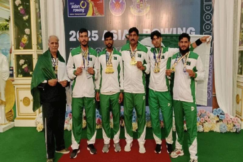 Pakistan creates history with 14 medals at Asian Indoor Rowing Championship 