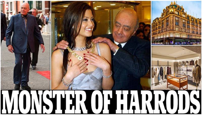 Pervert Al Fayed 'spent decades spying on women shoppers undressing’ in Harrods changing rooms
