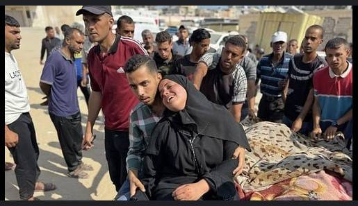 Rescuers say Israeli strike killed 12 Palestinians in south Gaza