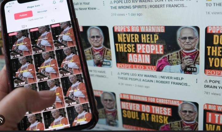 AI-generated Pope sermons flood YouTube, TikTok