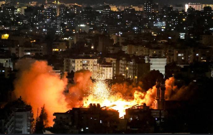 Israel says hits Beirut, targeting Hezbollah drone factories