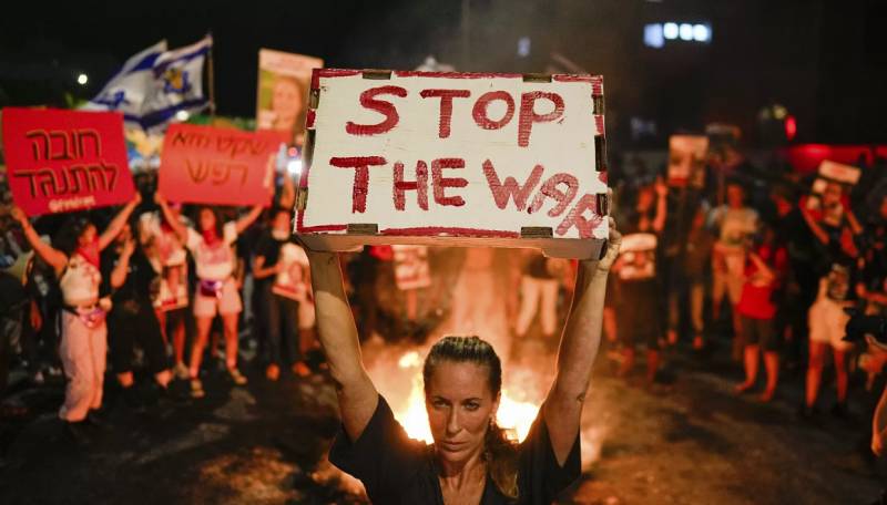 Thousands protest in Tel Aviv for release of Gaza hostages