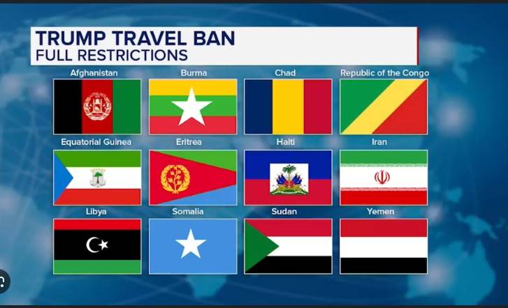 Trump travel ban in effect, citizens from 12 nations barred from US