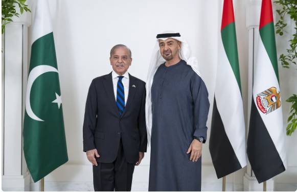 PM Shehbaz discusses bilateral cooperation with UAE’s Sheikh Mohamed