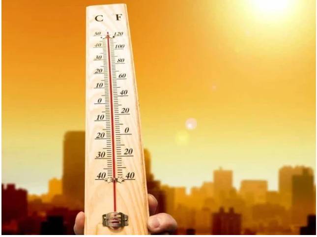 Hot and dry weather during next 24 hours