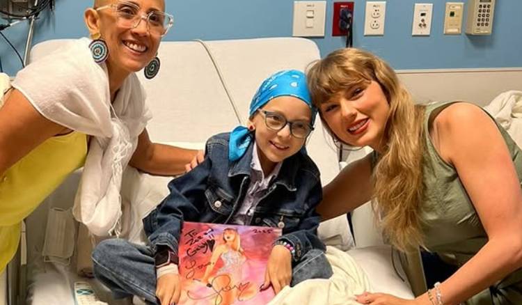 Taylor Swift wins hearts with hospital visit