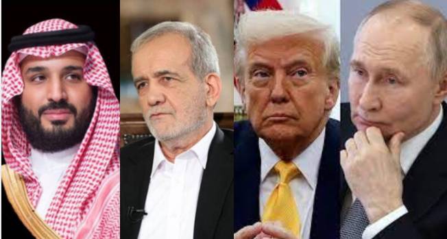 Trump, Putin call for end to war: MBS urges Iran to avoid force