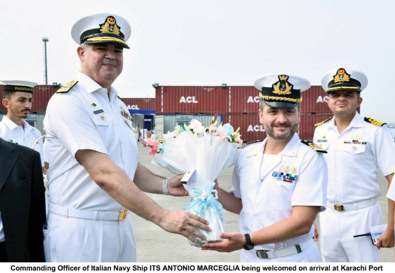 Italian Navy Ship arrives in Karachi to promote bilateral engagements with Pak Navy 