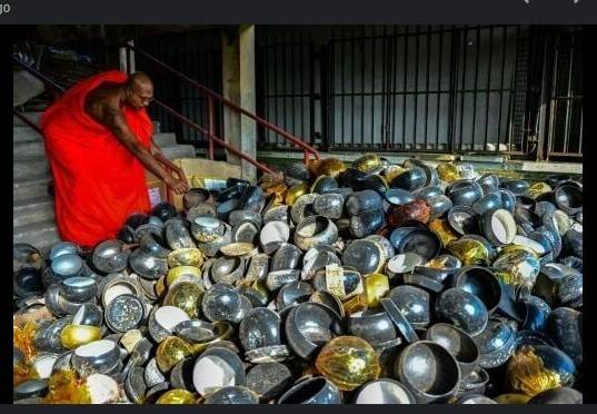 Cheap alms bowls imports hit Sri Lanka makers, monks