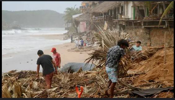 Two dead in Mexico as Hurricane Erick moves on from Mexican coast