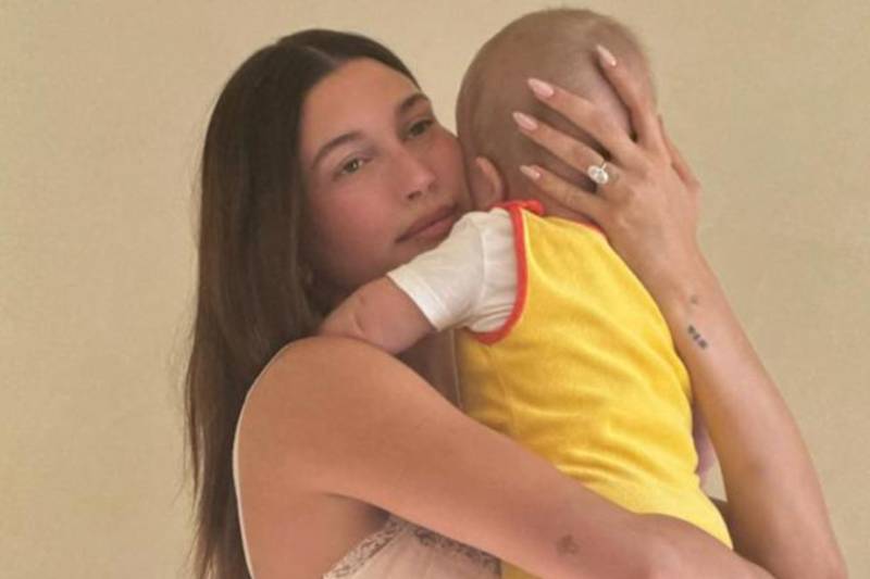 Hailey Bieber's mealtime moment with son Jack takes internet by storm