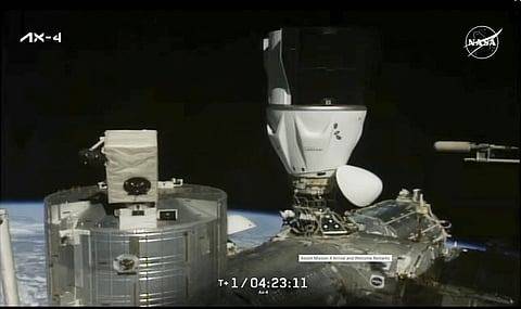 Spaceship carrying astronauts from India, Poland, Hungary, docks with ISS