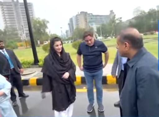 Punjab CM Maryam visits rain-hit areas of Lahore