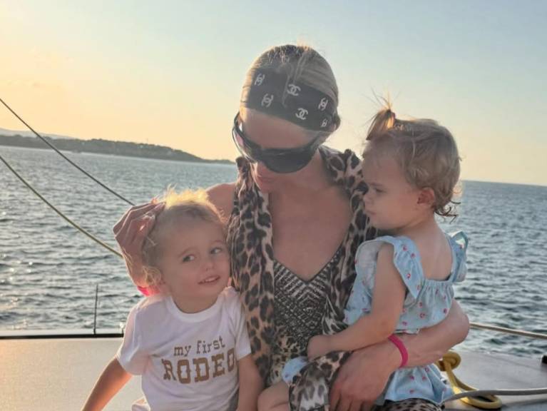 Paris Hilton shares video of London and Phoenix having giggle fit