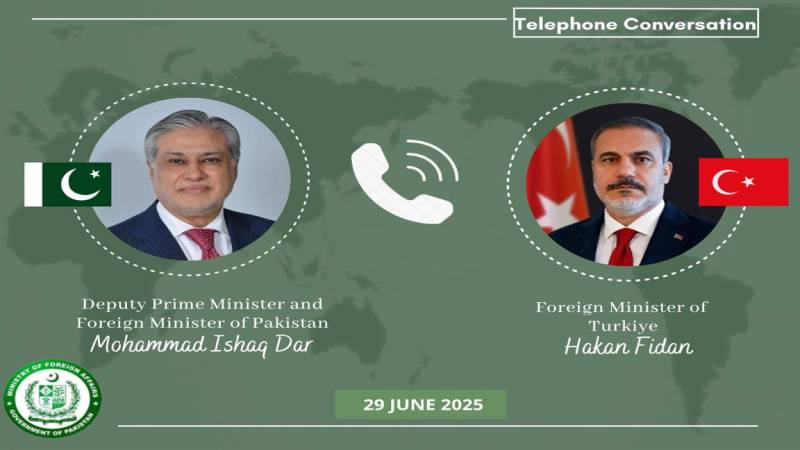 FM Dar, Turkish FM Fidan discuss bilateral cooperation