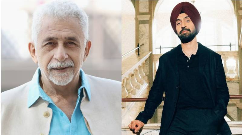Naseeruddin Shah stands firmly by Diljit Dosanjh over casting Hania Aamir