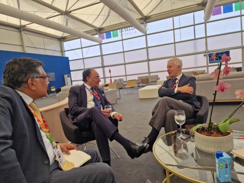 Finance Minister Aurangzeb pushes strategic global partnerships at Seville Conference