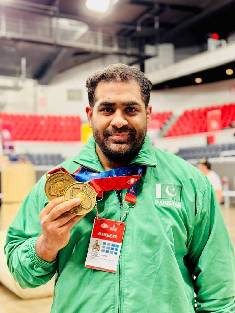Pakistan police wrestler Furqan Ahmed wins bronze at the World Games