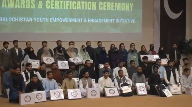 Balochistan Youth Empowerment Program awards certificates, jobs & laptops to trainees