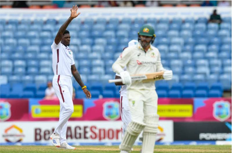 Australia crawl to 69-3 in second innings against West Indies