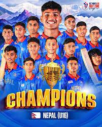 Mohsin Naqvi congratulates Nepal for winning ACC U-16 East Zone Cup 2025 