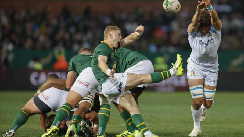 Van den Berg strikes twice as South Africa beat Italy